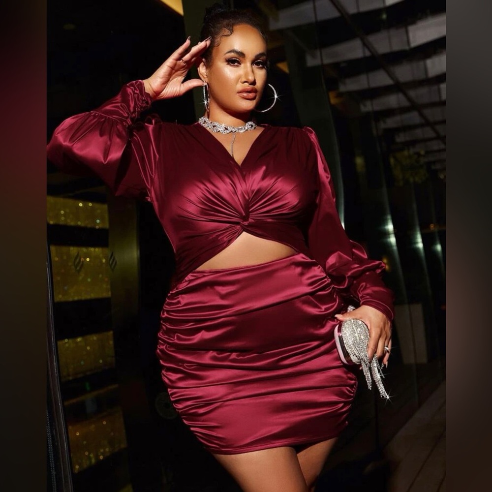 Satin Bodycon Dress